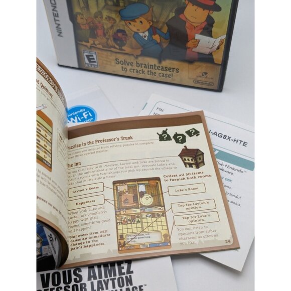 Professor Layton and the Curious Village (Nintendo DS) Case & Manual - Picture 6 of 6